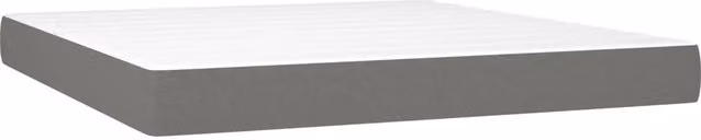 Materasso a Molle Insacchettate Rigidit¨¤ Media Grigio Scuro 160x200x20 cm