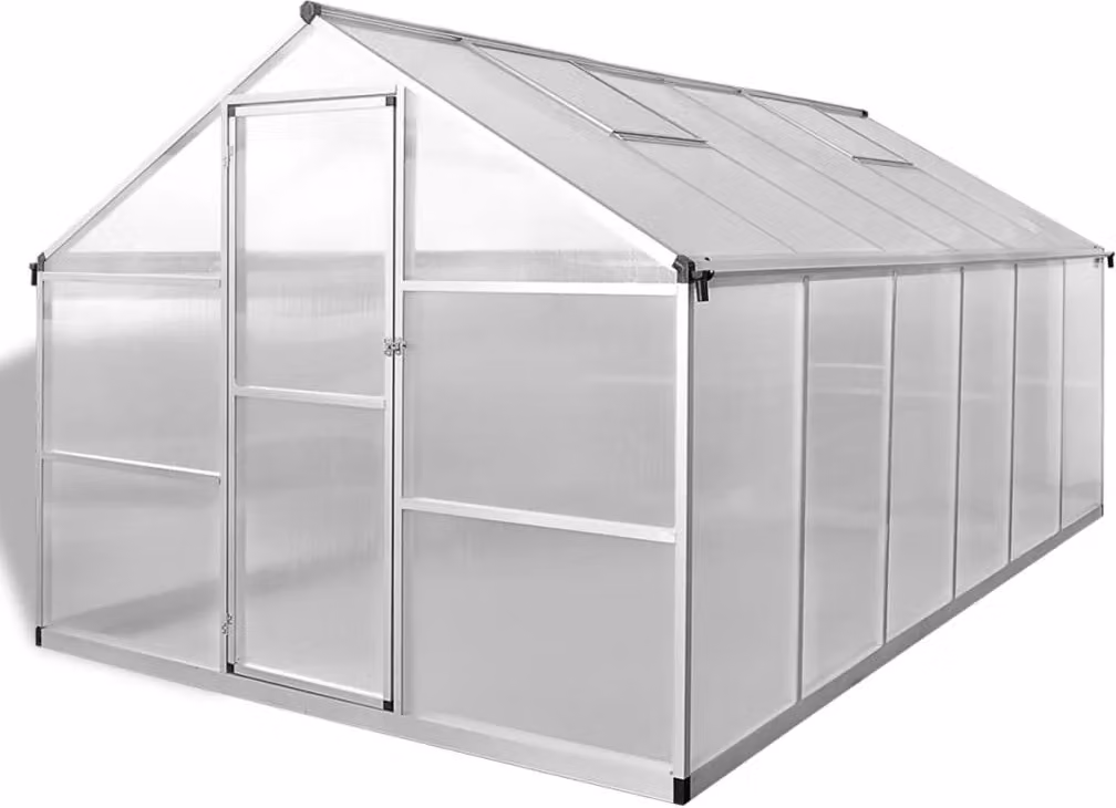 Serra in Alluminio Rinforzato con Telaio di Base 9,025 m²