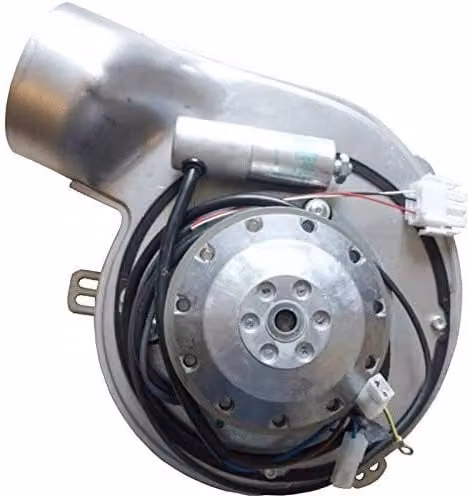 Estrattore Fumi EBM G2E150-DN91-12 per Stufa a Pellet Ermetica con Encoder Colore Argento – 1