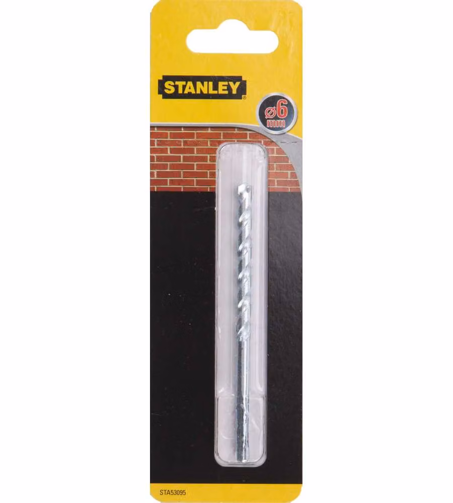 STANLEY Punta trapano 6mm per muratura in carburo di tungsteno - Titanio