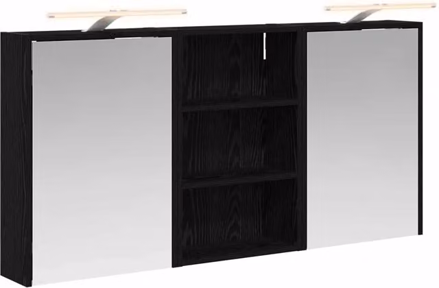 Set di Armadi da Bagno | Armadio da bagno con lo scaffale 3 pz 126 x 16 x 62.5 cm