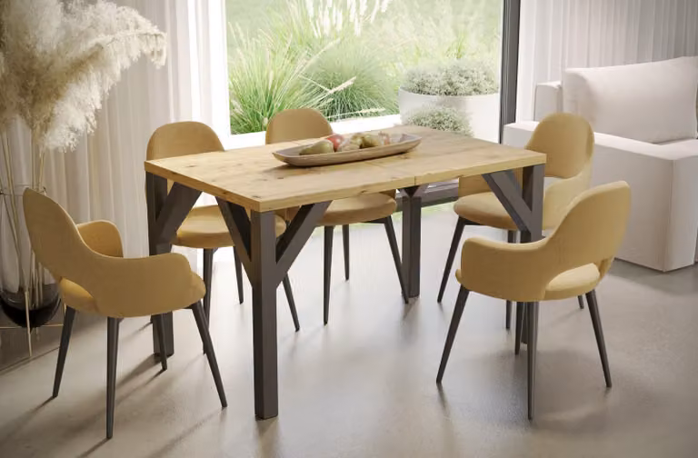 Tavolo pieghevole BALTIKA 130(240)x90 rovere artigianale