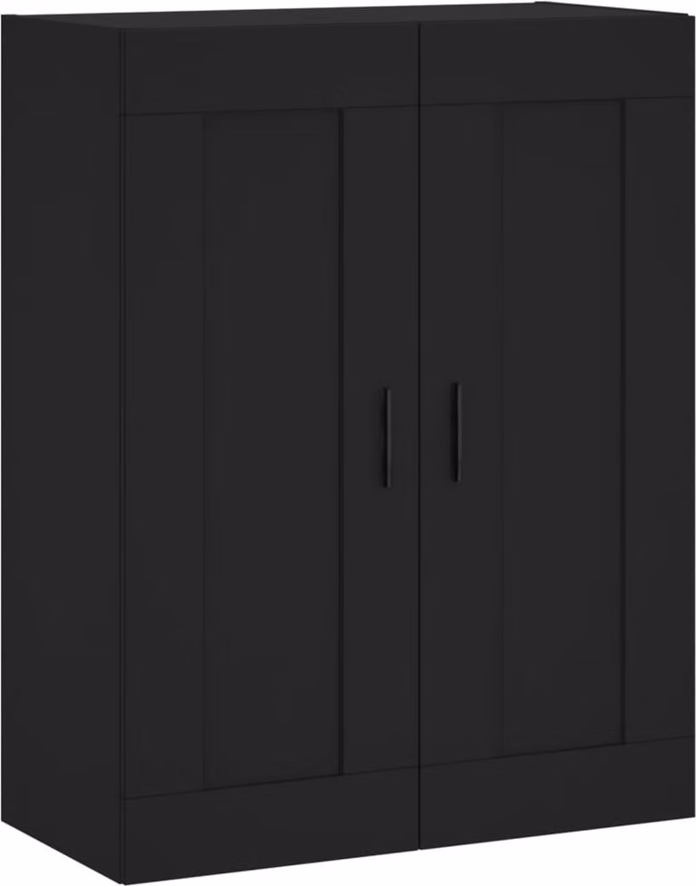 Mobile a Parete Nero 69,5x34,90 cm in Legno Multistrato