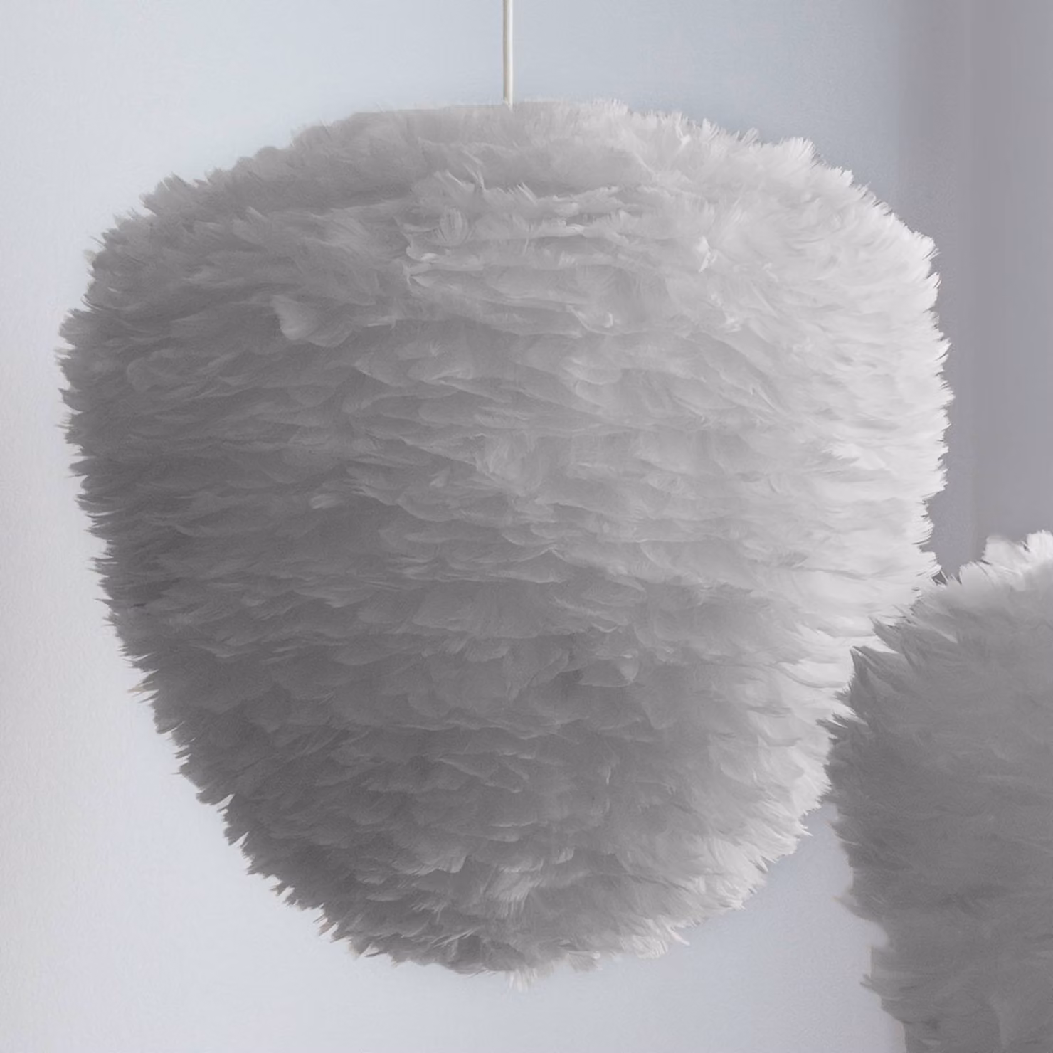 UMAGE Lampada a sospensione Eos Evia Medium, dimmerabile, Alluminio / Grigio / Zincato, Soggiorno / Sala da pranzo, Scandinavo, Lampada a sospensione