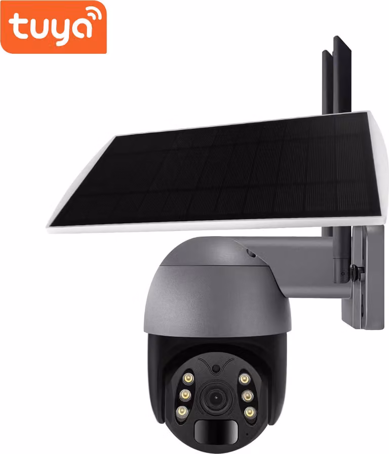 BOT Telecamera intelligente PTZ per esterni SC2 con pannello solare nero 4G