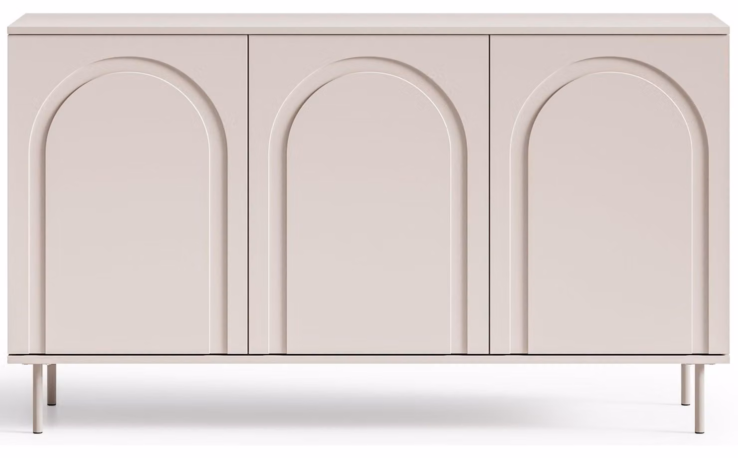 Homebook Orvella - Credenza a 3 ante, color taupe, 150 cm