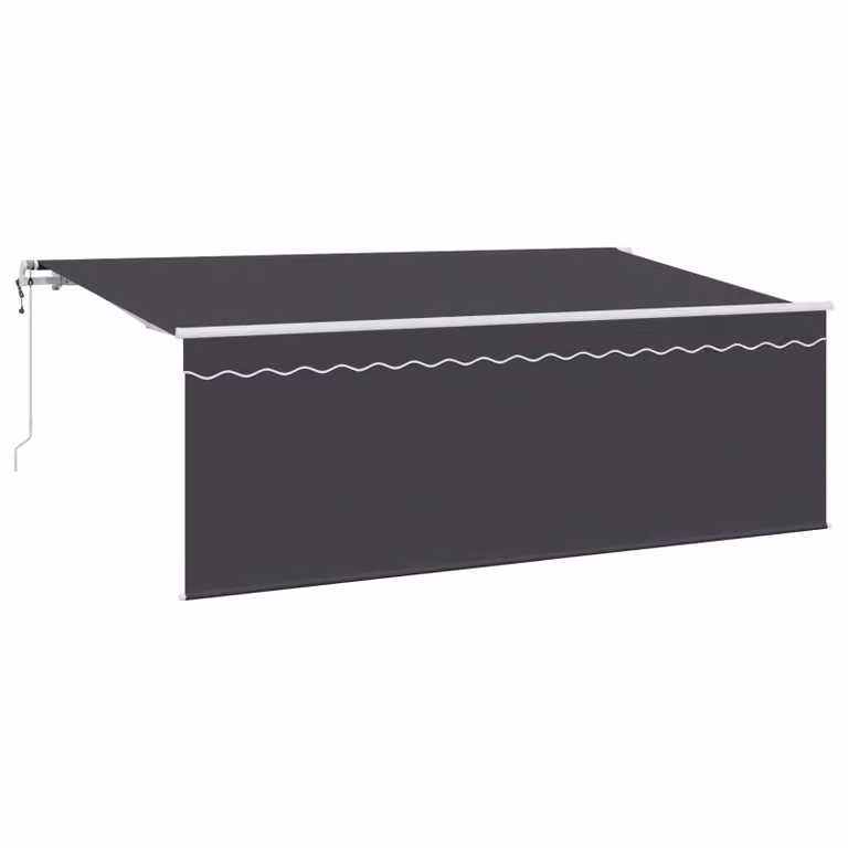 Tenda retrattile vidaXL in poliestere e alluminio, colore Antracite, L 400 x P 200 cm