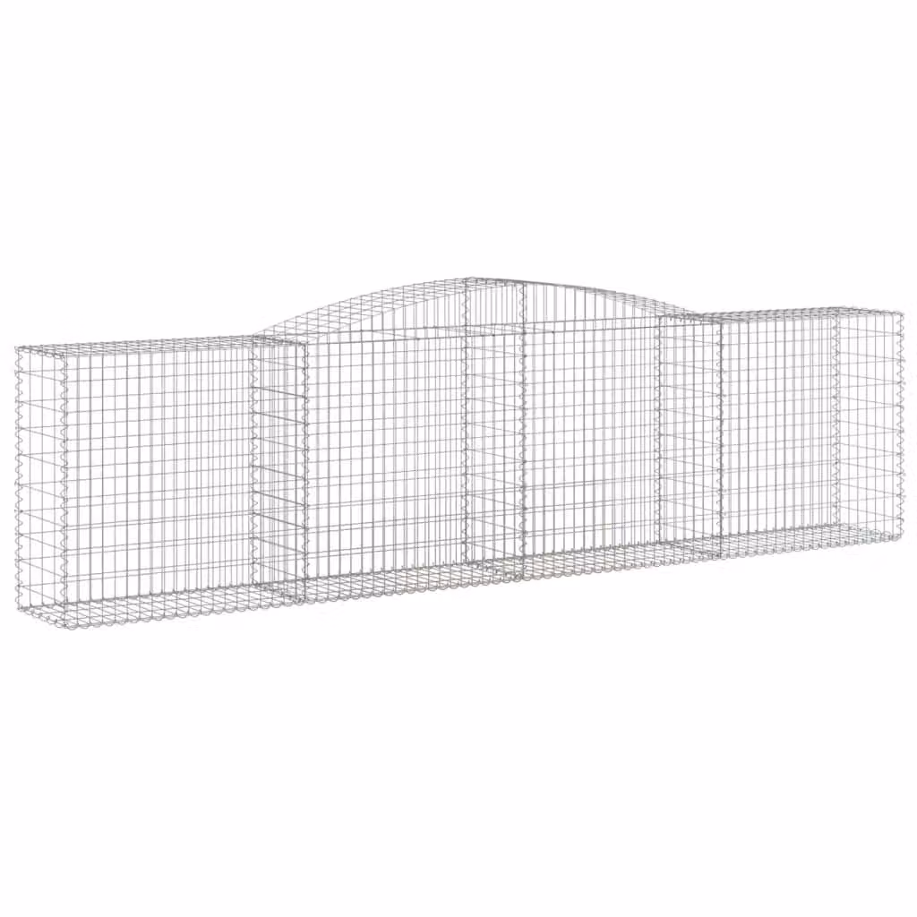 Cesto Gabbione ad Arco 400x50x100/120 cm Ferro Zincato