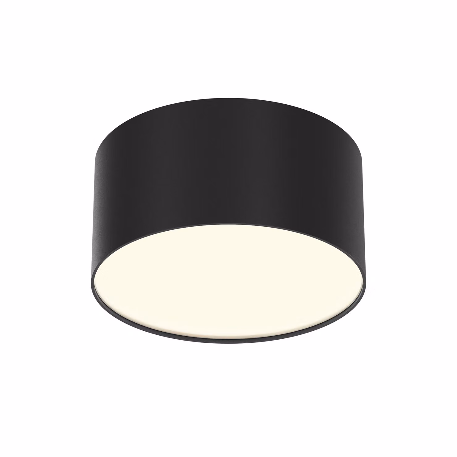 Maytoni plafoniera Zon LED incl. alluminio nero 12W per cucina, camera da letto, soggiorno, sala da pranzo, atrio