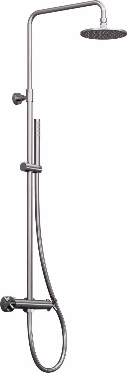 Steinberg Série 250 Système de douche, avec robinetterie thermostatique, Easy Clean, 2502721BGM, 2502721BGM