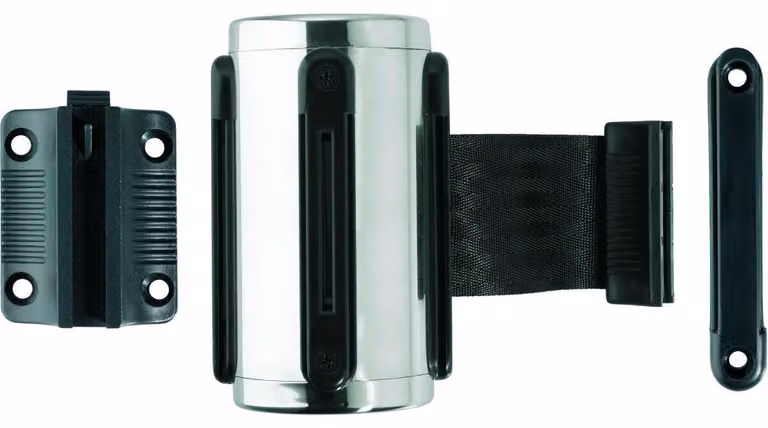 Cassetta a parete per interni 50mmx3m cromo nero strap