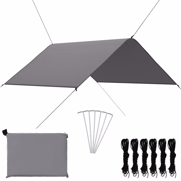 Telo per esterni Living Store, dimensioni 3x2,85 metri, colore grigio