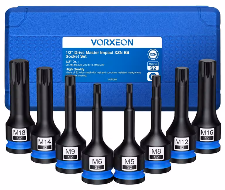 Omgoods - Set di 8 chiavi a cricchetto esagonali a fori interni (XZN)