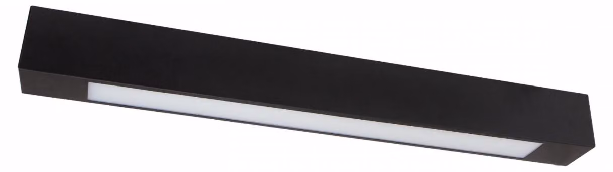 Plafoniera Spectrum ALLDAY nero 63,5 cm IP20 per 1 tubo LED G13 T8