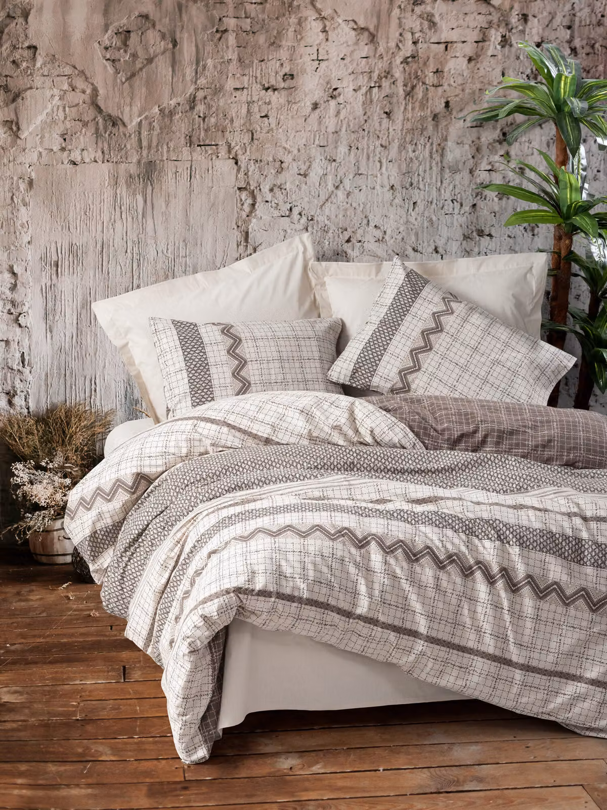 L'Essentiel Linge de Maison, Aren- CTN0425, Marrone, Copriletti, 100% cotone rinforzato
