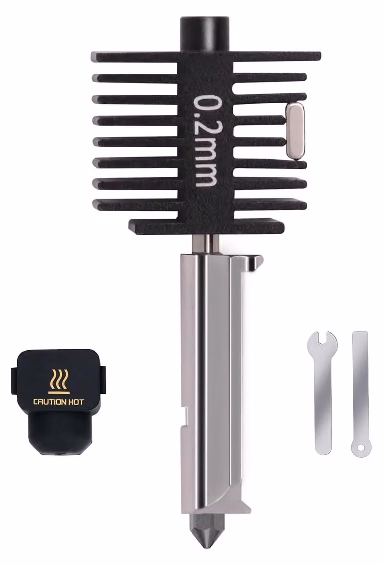 Kit di aggiornamento per l'hotend della stampante 3D A1, con ugello in acciaio da 0,2 mm