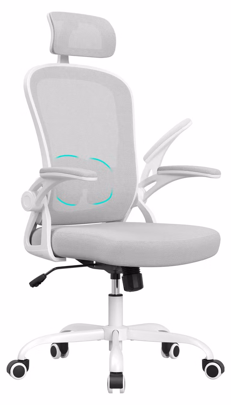 Sedia da ufficio regolabile in altezza, sedia da scrivania, comoda, ergonomica