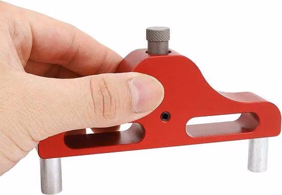 Utensile per la lavorazione del legno e la marcatura in alluminio (rosso, 95 mm, alluminio)