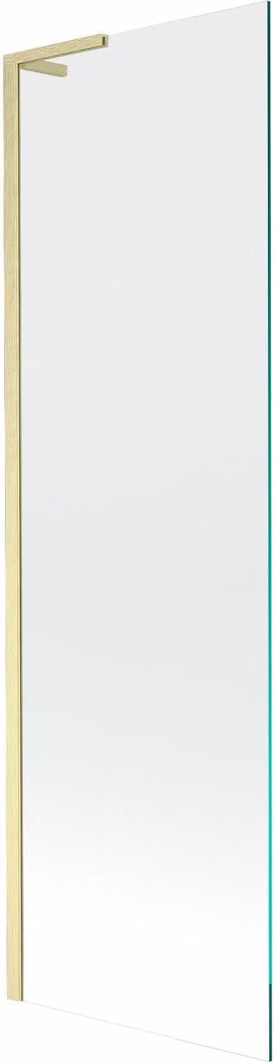 Mexen Next L paratia per vasca da bagno 1 anta 60 x 150 cm, trasparente, oro spazzolato - 895-060-000-03-00-55