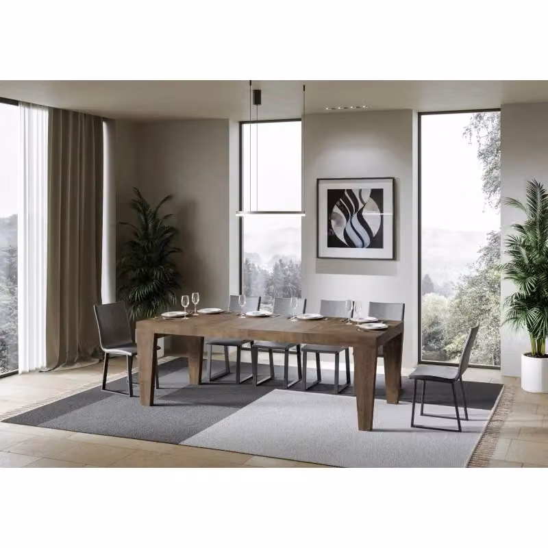 Tavolo allungabile moderno ITAMOBY Spimbo Premium in legno marrone L/P: 140/400 x 90 cm – 2