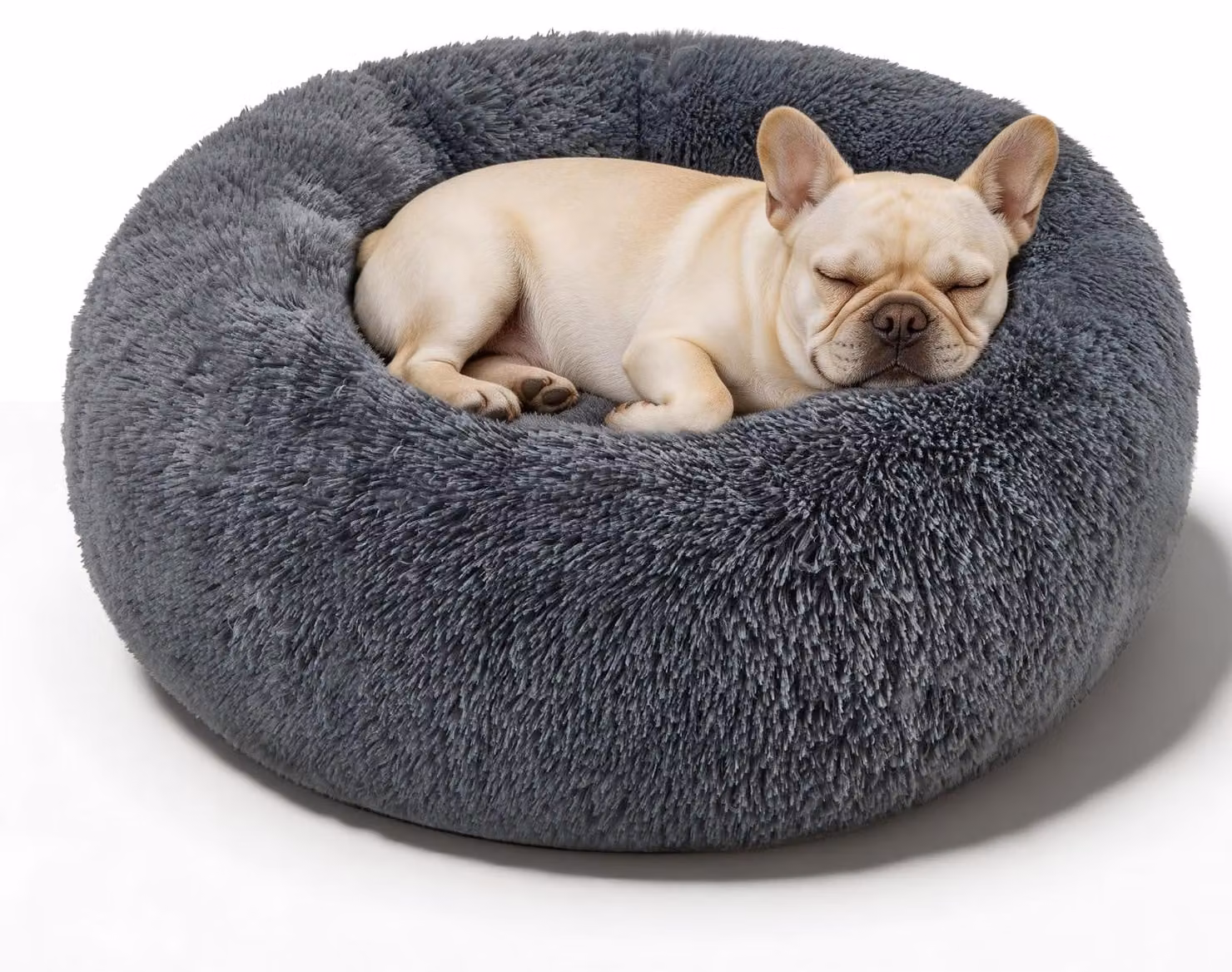 Cuccia per cani, forma a ciambella, diametro 71 cm, lavabile, antiscivolo, ideale per interni