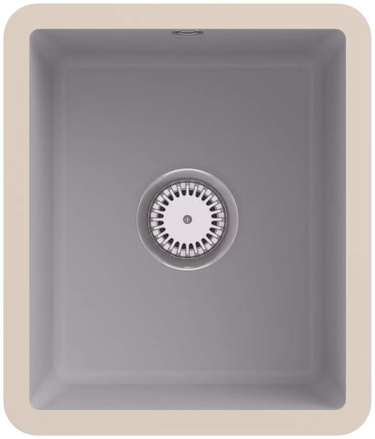 Lavello sottopiano V&B Subway 45 SU con scarico, manuale, a vapore CeramicPlus