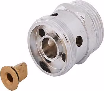 JS ROHRBELUEFTER DN20  AG 1" x AG M38x1,VERCHROMT