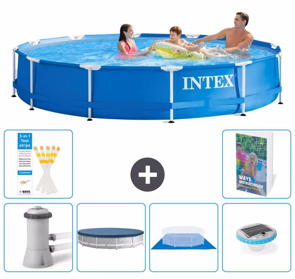 Piscina fuori terra a struttura - 366x76 cm - 5 pezzi - Modello S248