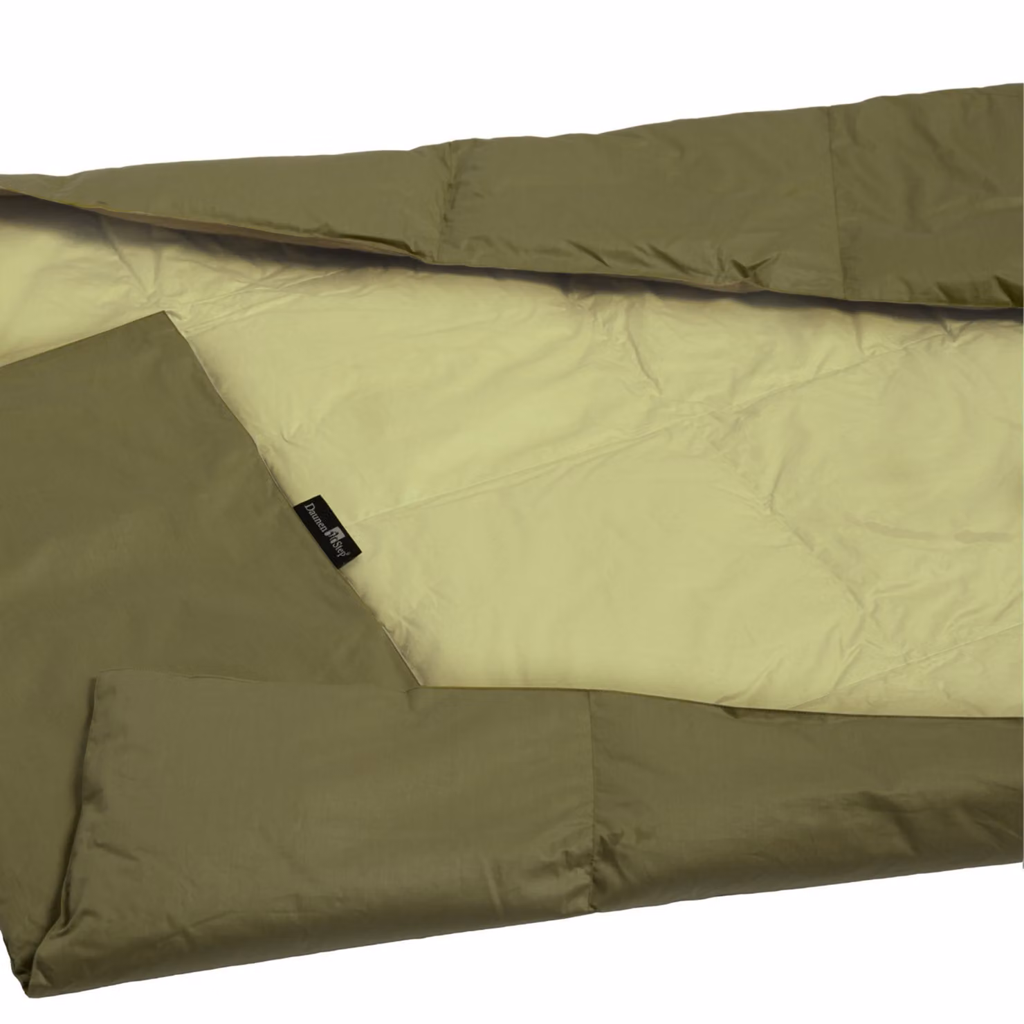 Trapuntino DaunenStep Mio Bosco Incantato a quadri in cotone e piuma, Verde chiaro/Verde scuro, L: 160 cm x P: 105 cm – 3