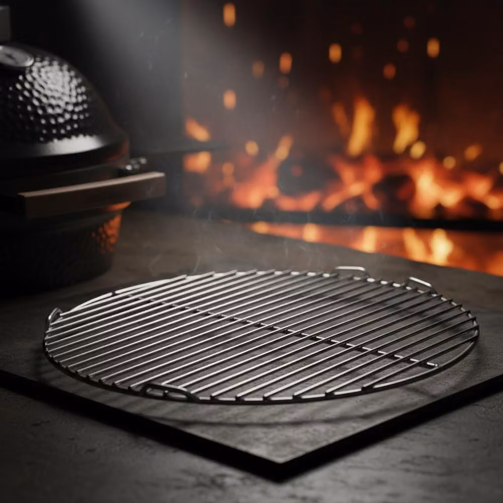 55cm Ø griglia in ghisa barbecue nero griglia rotonda in ghisa griglia BBQ accessorio per barbecue