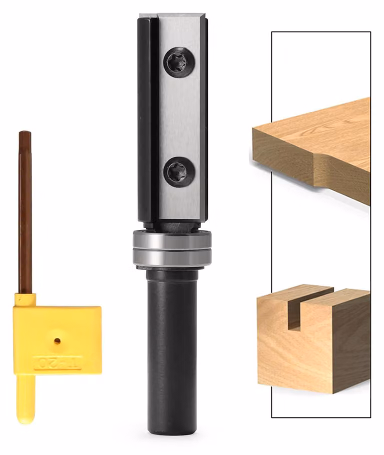 Utensile per fresatura a disco reversibile con attacco da 12 mm e 4 taglienti