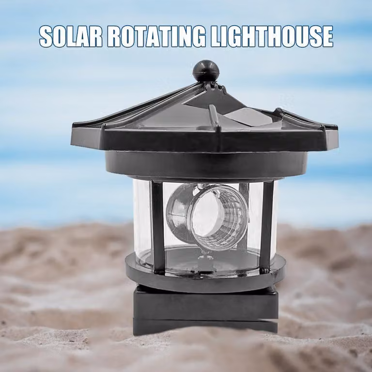 Illuminazione per recinzioni da giardino - LED - Rotante - A energia solare - Resistente alle intemperie