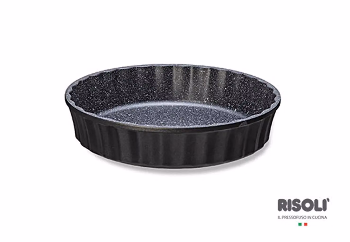 Tortiera Royal d'alù Granito Hard Stone per crostata in alluminio pressofuso, due maniglie, diam. 24cm
