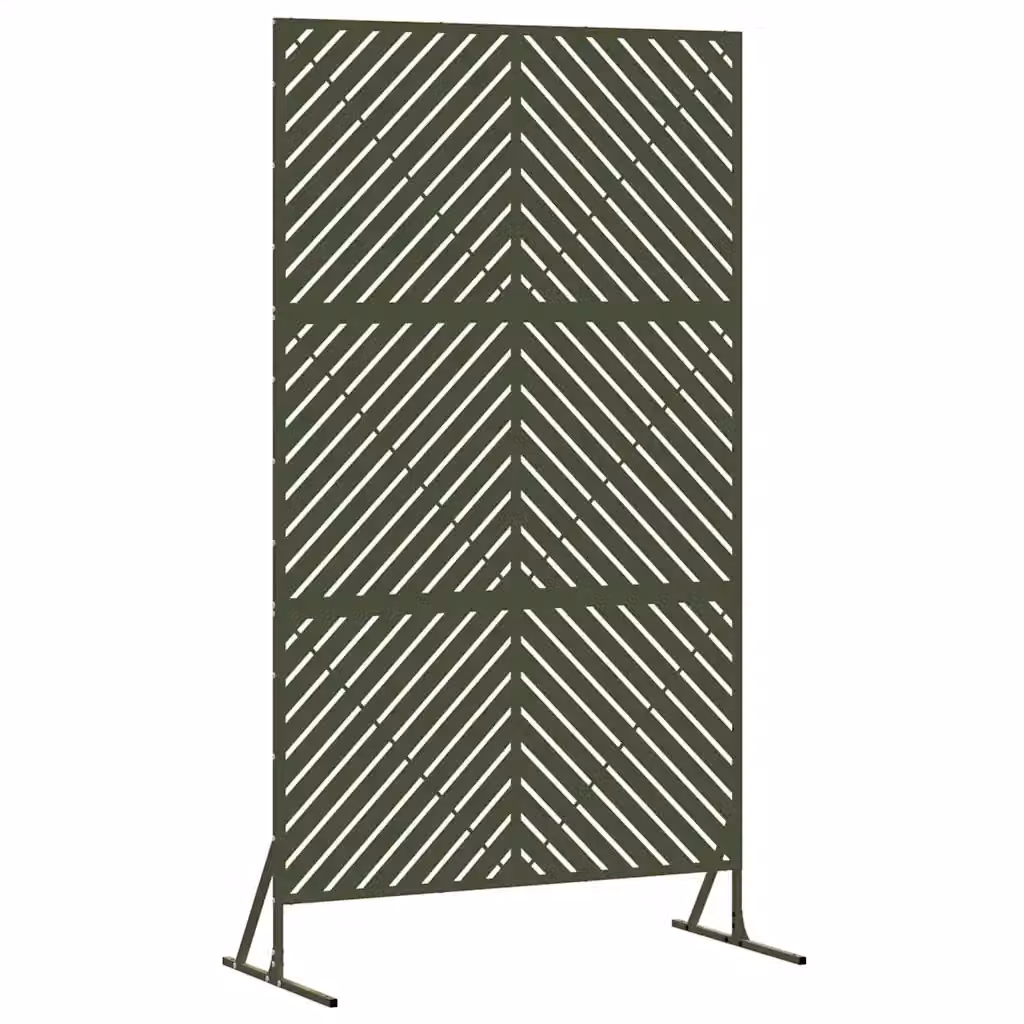 vidaXL Paravent per Privacy Semi-trasparente in Acciaio e PVC, Verde, L 100 cm x P 50 cm x H 180 cm – 2