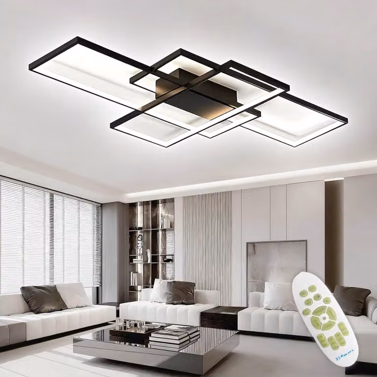 Pannello luminoso a LED, 82 W, dimmerabile, rettangolare, 110 cm, colore nero