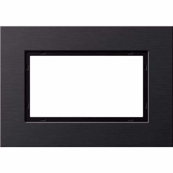 Gira 1001126 Cornice di copertura 1,5 posti Gira Esprit in alluminio nero