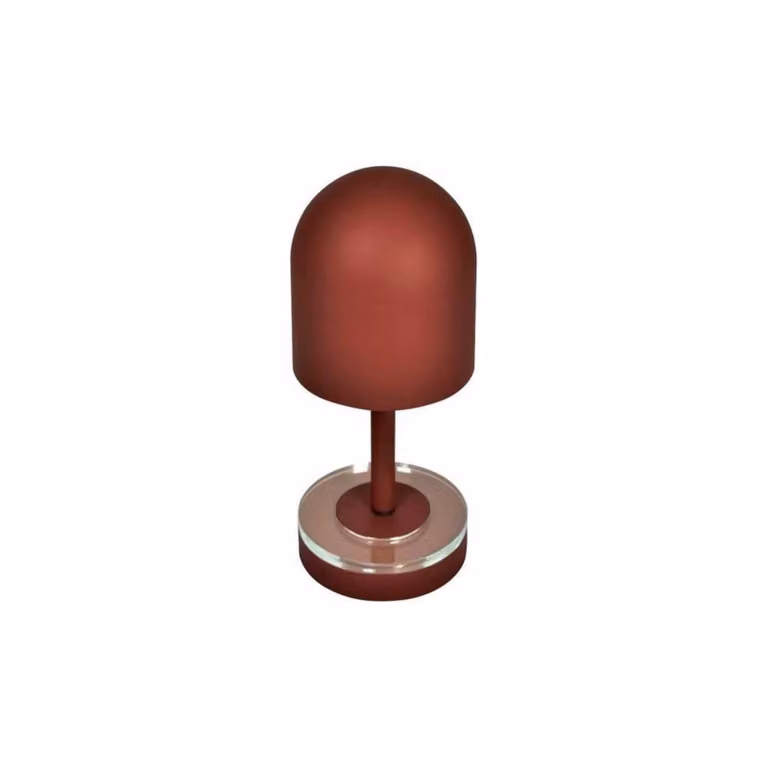 AYTM Lampada a batteria Luceo, marrone, metallo, 24 cm, dimmerabile, IP44 dimmerabile, Marrone / Ruggine, Soggiorno / Sala da pranzo, Metallo, Moderno
