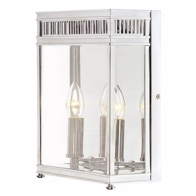 Applique da esterno in cromo lucido E14 40W Holborn Elstead