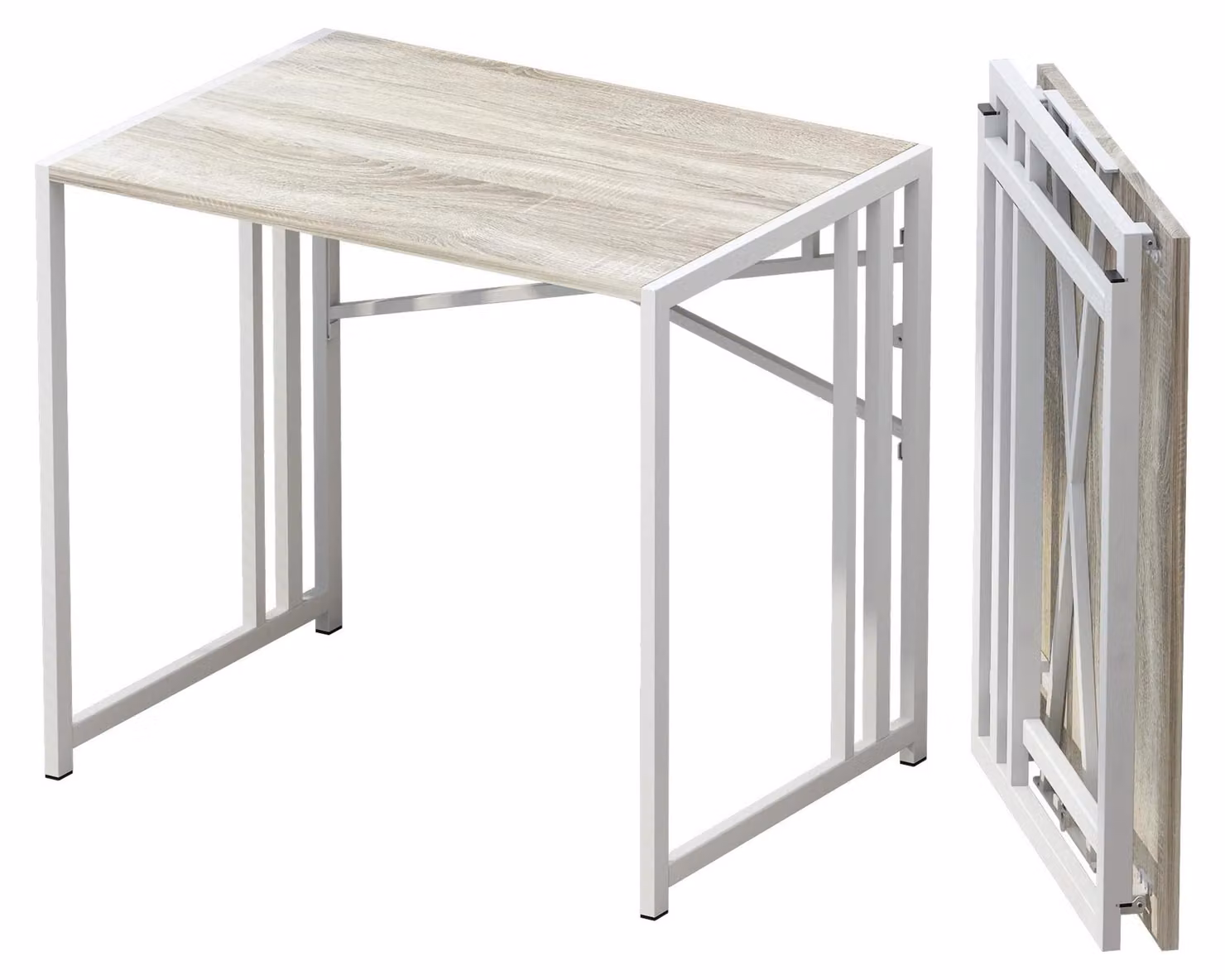 Elzusha - Scrivania pieghevole, senza montaggio - 83 cm, beige