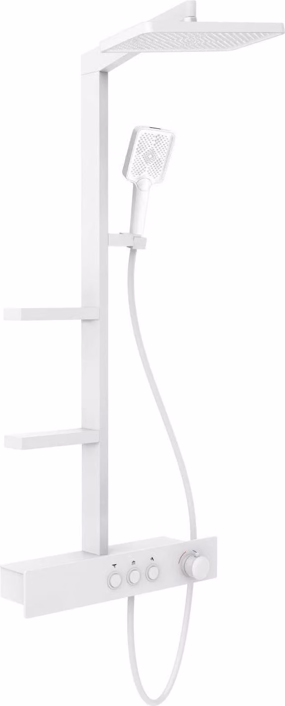 Mexen Saxx set doccia esterno con soffione e miscelatore, bianco - 78102-20
