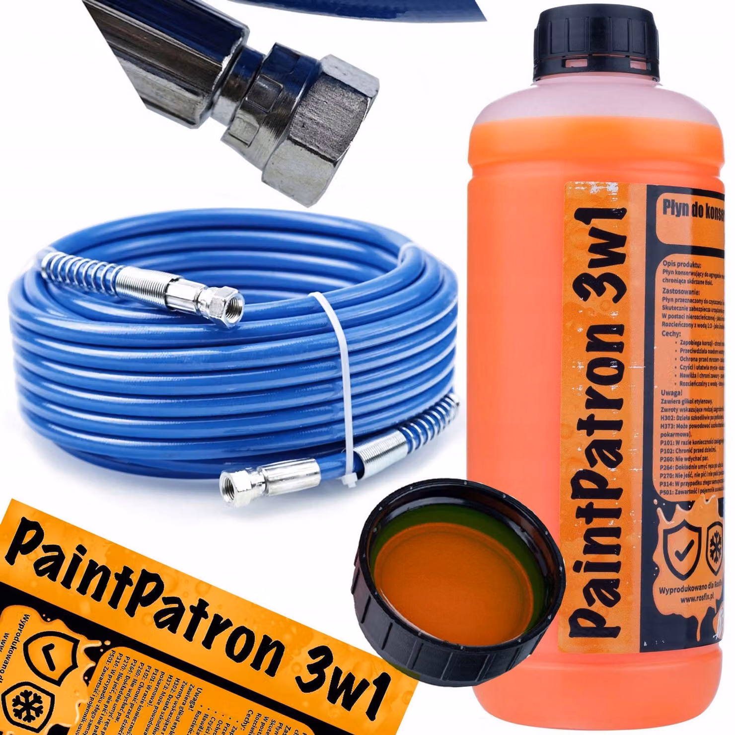 Tubo Rosfix TPU 15m blu + PaintPatron 3 in 1 (1L)