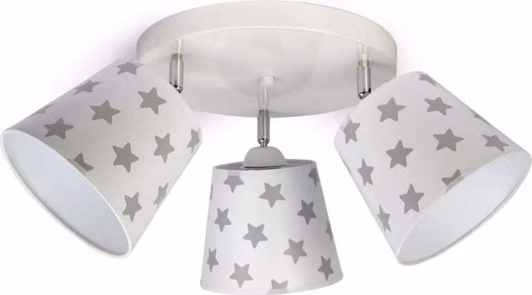 Lampada da soffitto Lampada da soffitto Lampada per bambini Lampada a stella multicolore in metallo 230V 299 300 G3 (300-G3 star, bianco)