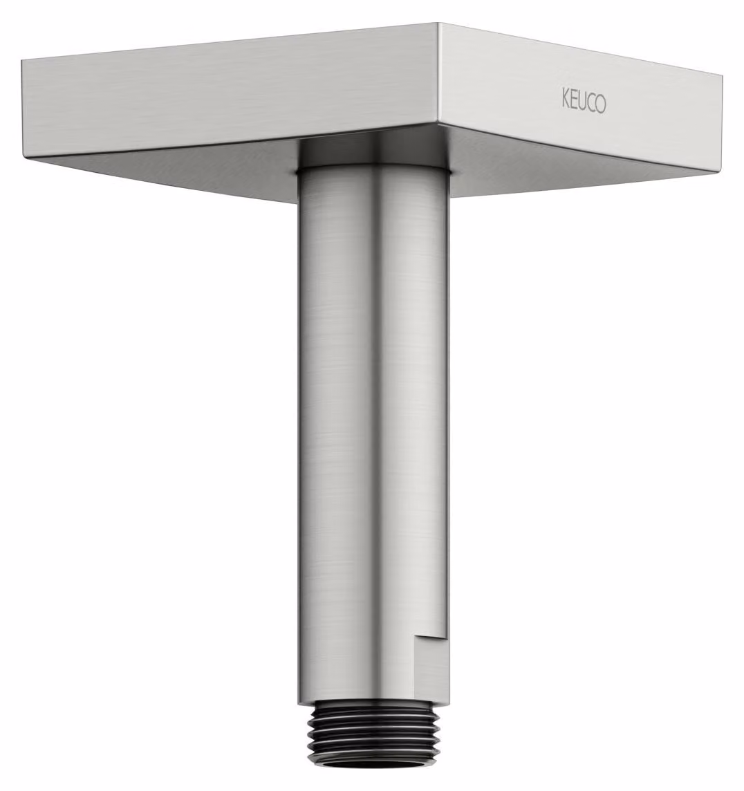 Bras de douche KEUCO, raccordement au plafond, carré, saillie 100 mm, 53089060102, 53089060102