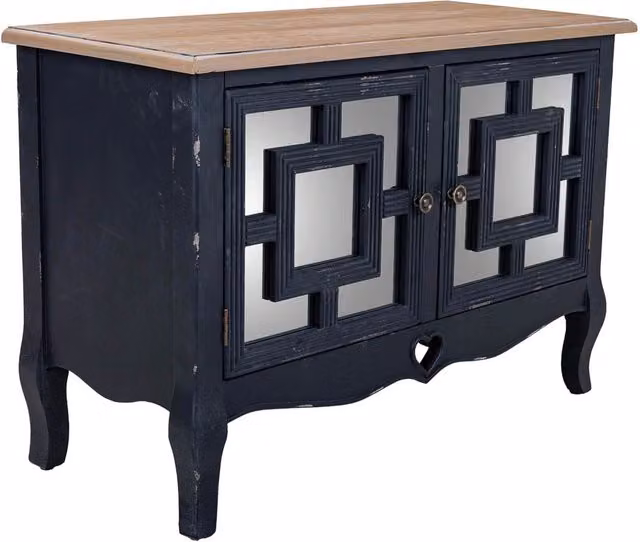 Mobile da ingresso in legno nero 83x36x56,5h