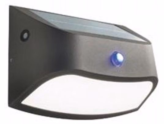 Applique Solare da Esterno a LED 1,7W 4000K Sovil Grigio
