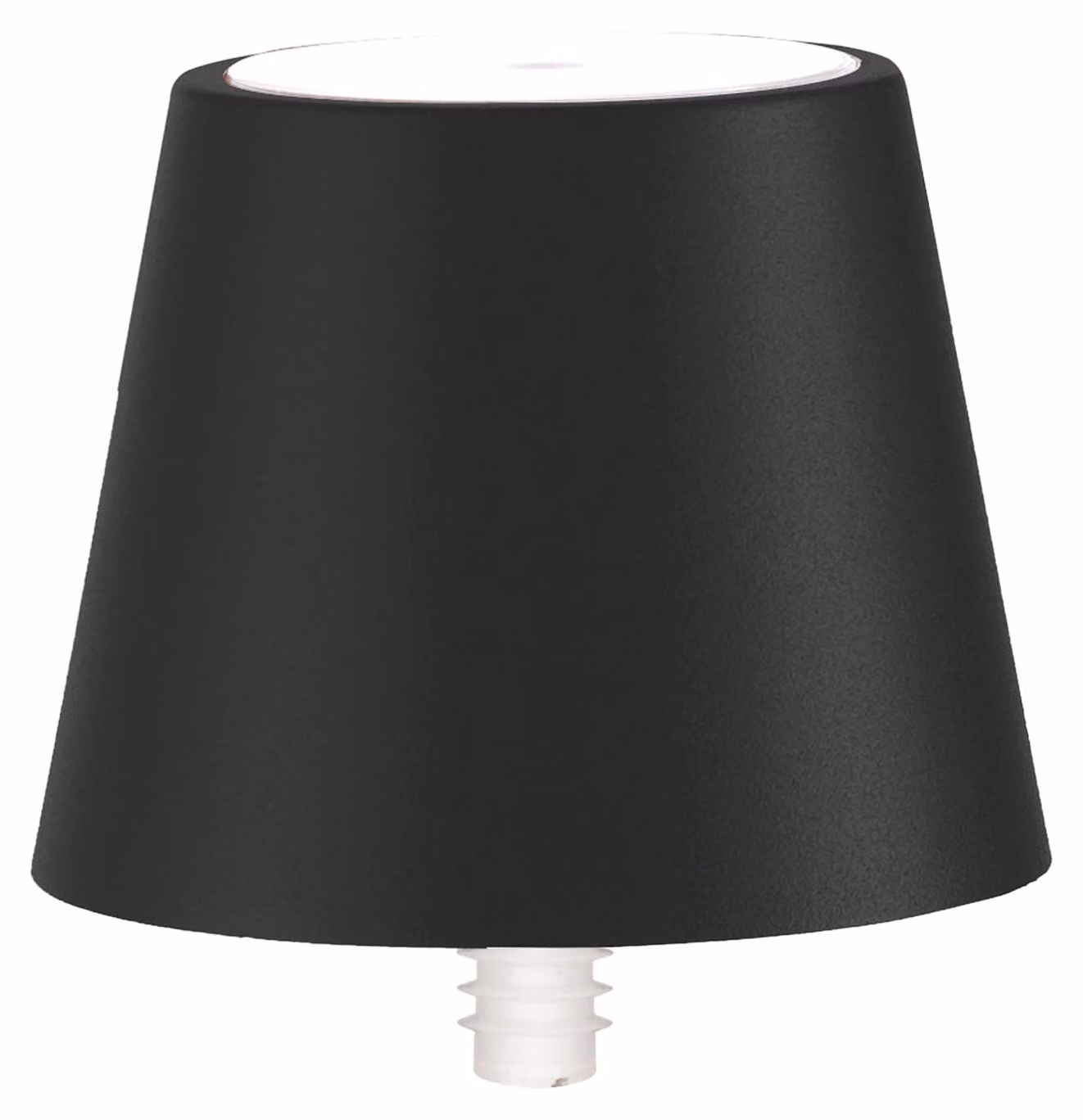 Lampada a led Poldina STOPPER di Zafferano ricaricabile e portatile colore Nero con batteria fino a 12 ore