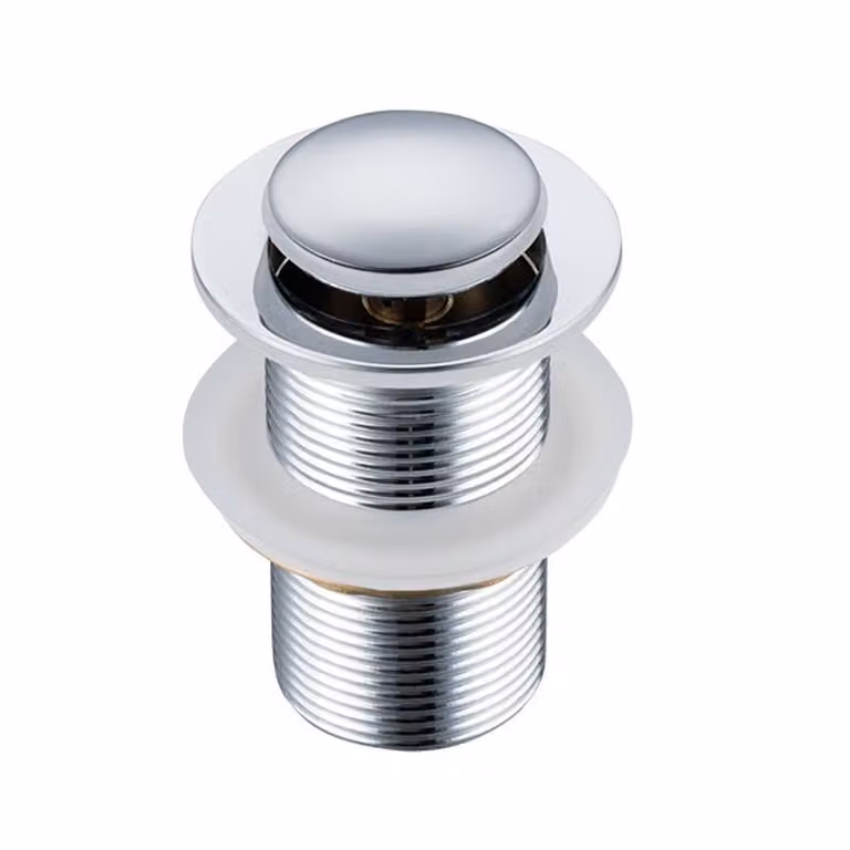 Set di scarico pop-up per lavabo, Completo in rame, Antitrabocco, Scarico rapido, Resistente alla corrosione, Facile da installare, Coperchio piccolo