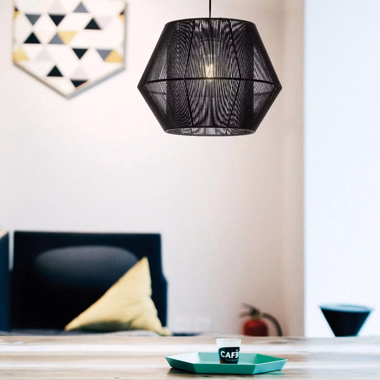 Viokef Lampada a sospensione Zaira, dimmerabile, Nero, Soggiorno / Sala da pranzo, Scandinavo, Lampada a sospensione