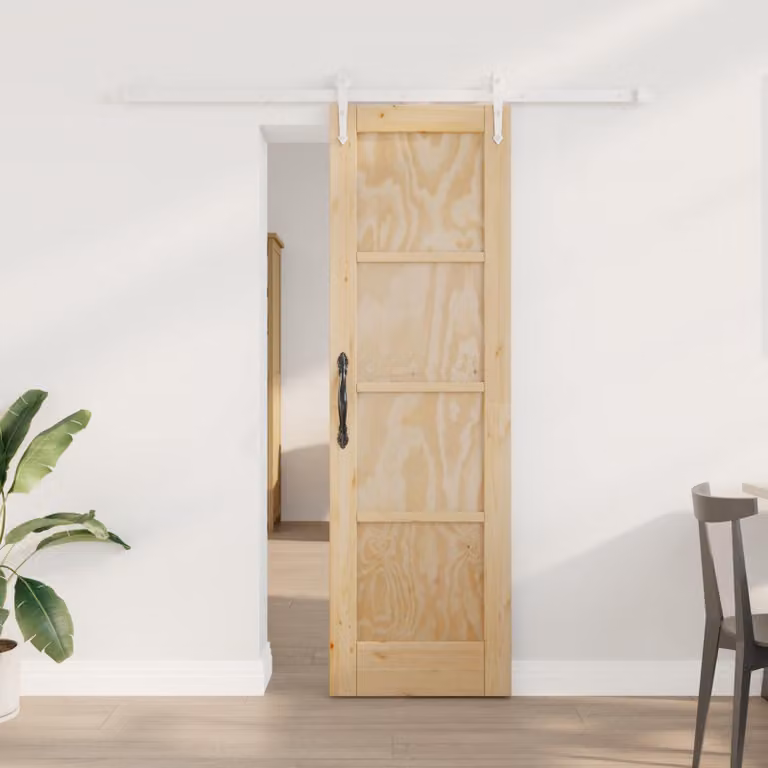 Porta scorrevole vidaXL ORKDAL in legno massello di pino per soggiorno e cucina, L: 61 cm, H: 198,5 cm