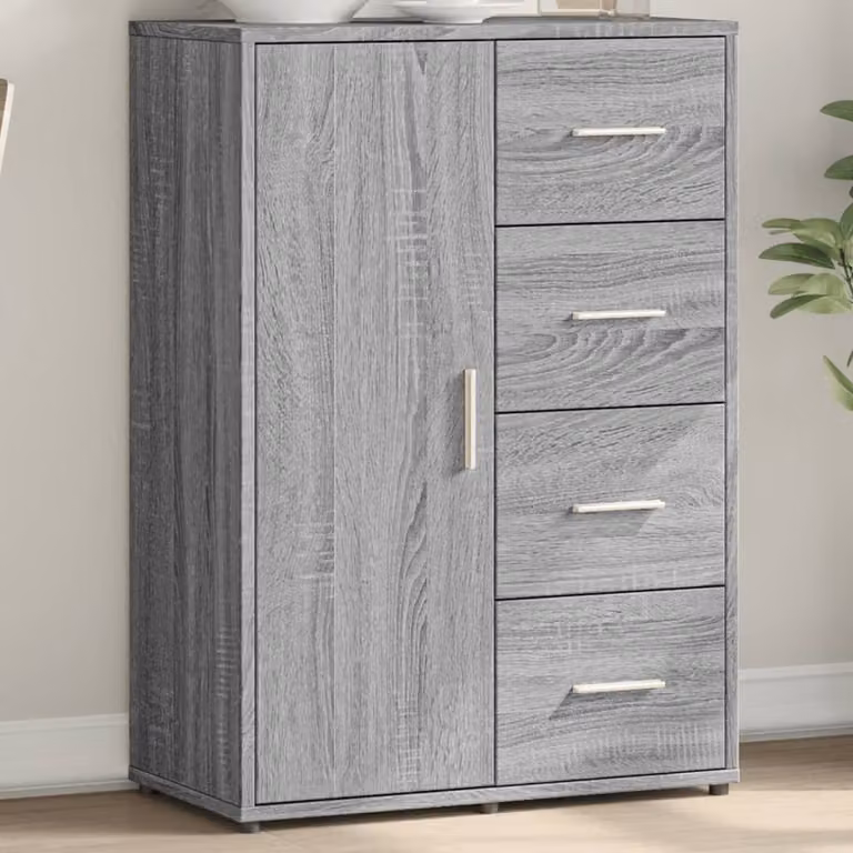 vidaXL Credenza Grigio Sonoma 60x31x84 cm in Legno Multistrato